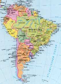 Karte Brasiliens